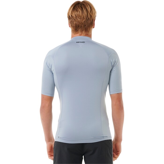 Rip Curl Mnner 2024 Waves UPF Perf Kurzarm-Lycra-Weste 142MRV - Sparky Blue